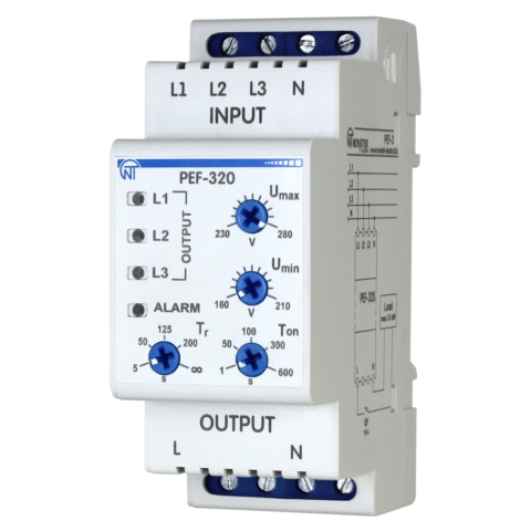 Uniwersalny automatyczny elektroniczny przełącznik faz PEF-320