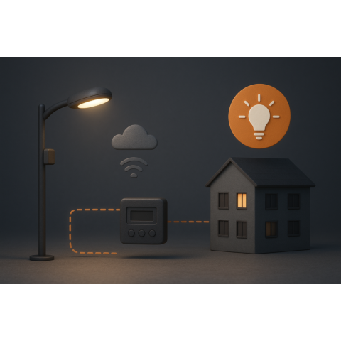 Система контролю та управління освітленням населеного пункту