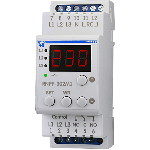 Trójfazowy przekaźnik napięcia przemiennego RNPP-302M1