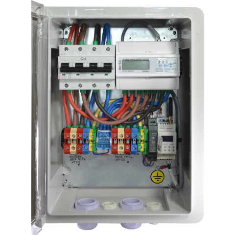Szafa kontroli i pomiaru energii elektrycznej z monitoringiem w chmurze Overvis