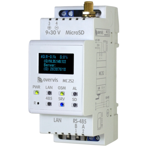 Програмований Modbus шлюз MC252 (4G / Ethernet / RS-485)