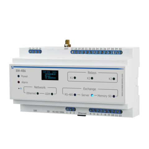 Sterownik interfejsu modbus RTU/ASCII (RS-485) z komunikatorem GSM EM-486